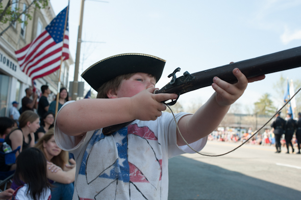 Zoe Perry-Wood Photography, image of Patriots Day Parade, Lexington MA